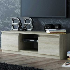 Home Mart 2-Door Cabinet TV Console Stand