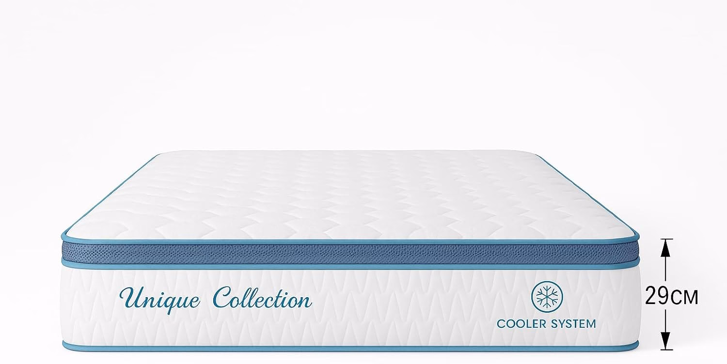 Home Mart Cooler System Pocket Spring Mattress – 29cm Height, Premium Cooler Fabric, Motion Cancellation, Durable & Comfort – Unique Collection Sleep Solution