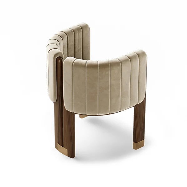 Home Mart Woodpecker Velvet Armchair - Image 7