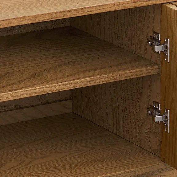 Home Mart Rolf Wood TV Stand - Image 5