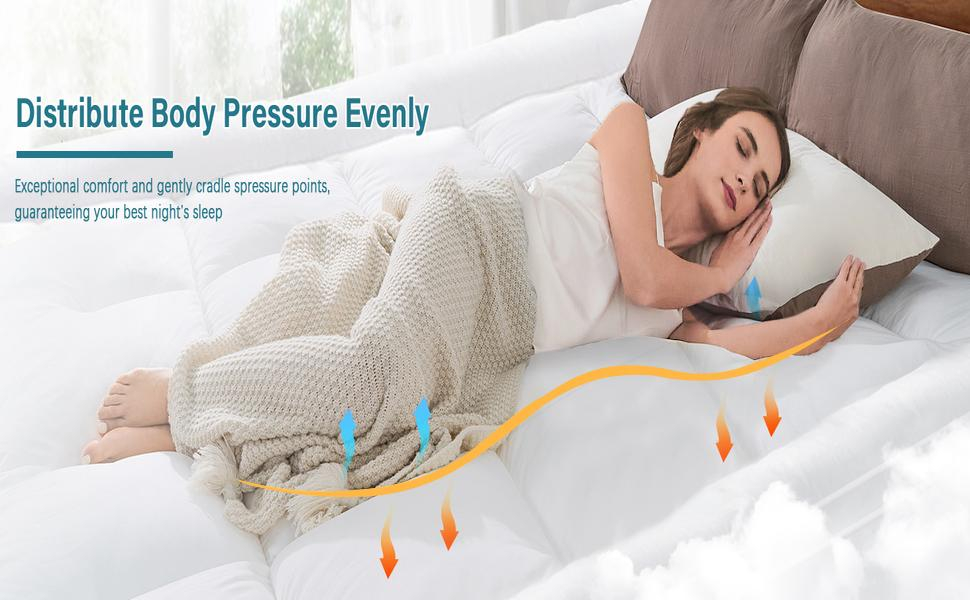 fb3ecf8b-3110-4475-a484-6ec7d49a6d6b.__CR0,0,970,600_PT0_SX970_V1___ Home Mart Ultra-Plush Super King Size Mattress Topper (200x200 cm) – 600 GSM Extra Thick 100% Microfiber Fill, Firm Support, Super Soft Brushed Fabric, Deep Pocket with 4-Way Stretch Elastic Straps