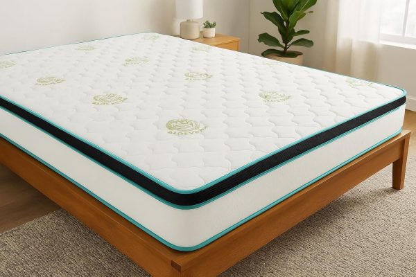 Home Mart Aloe Vera Memory Foam Mattress Topper 7 cm Height – Premium Aloe Vera Fabric – Eco-Friendly, Breathable & Durable Topper for Bed, Soft Support & Pressure Relief (Super King : 200x200 cm) - Image 31