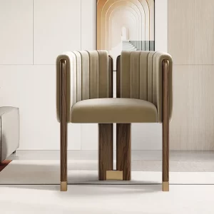 Home Mart Woodpecker Velvet Armchair