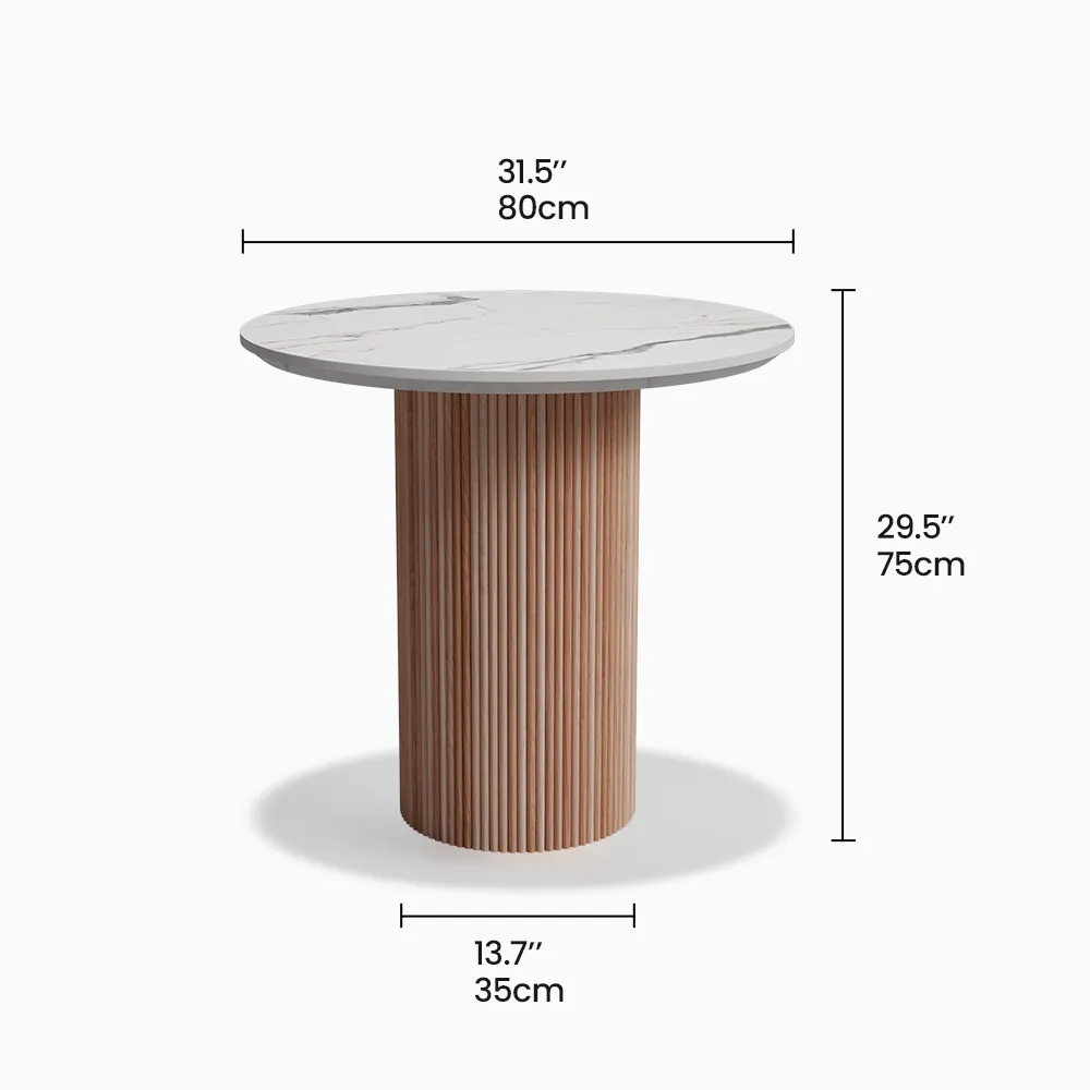 Home Mart Magnus Round Dining Table - Image 11