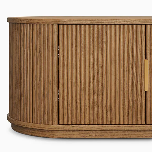 Home Mart Rolf Wood TV Stand - Image 6