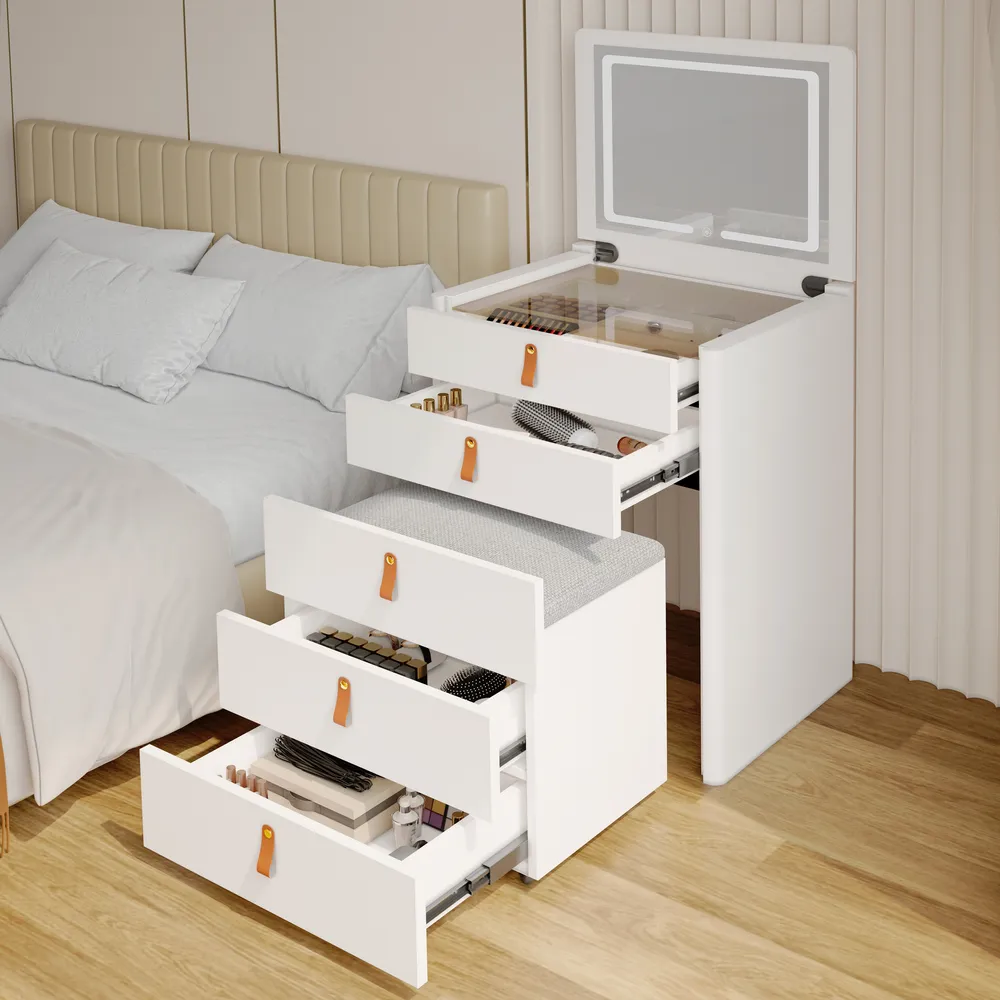 Home Mart Adam Flip-Top Makeup Vanity - Image 6