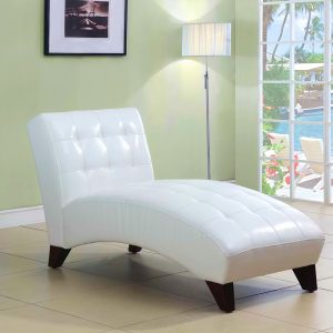 Home Mart Anna Upholstered Chaise Lounge