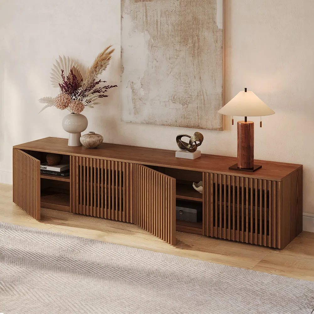 Home Mart Astrid Wood TV Stand - Image 4
