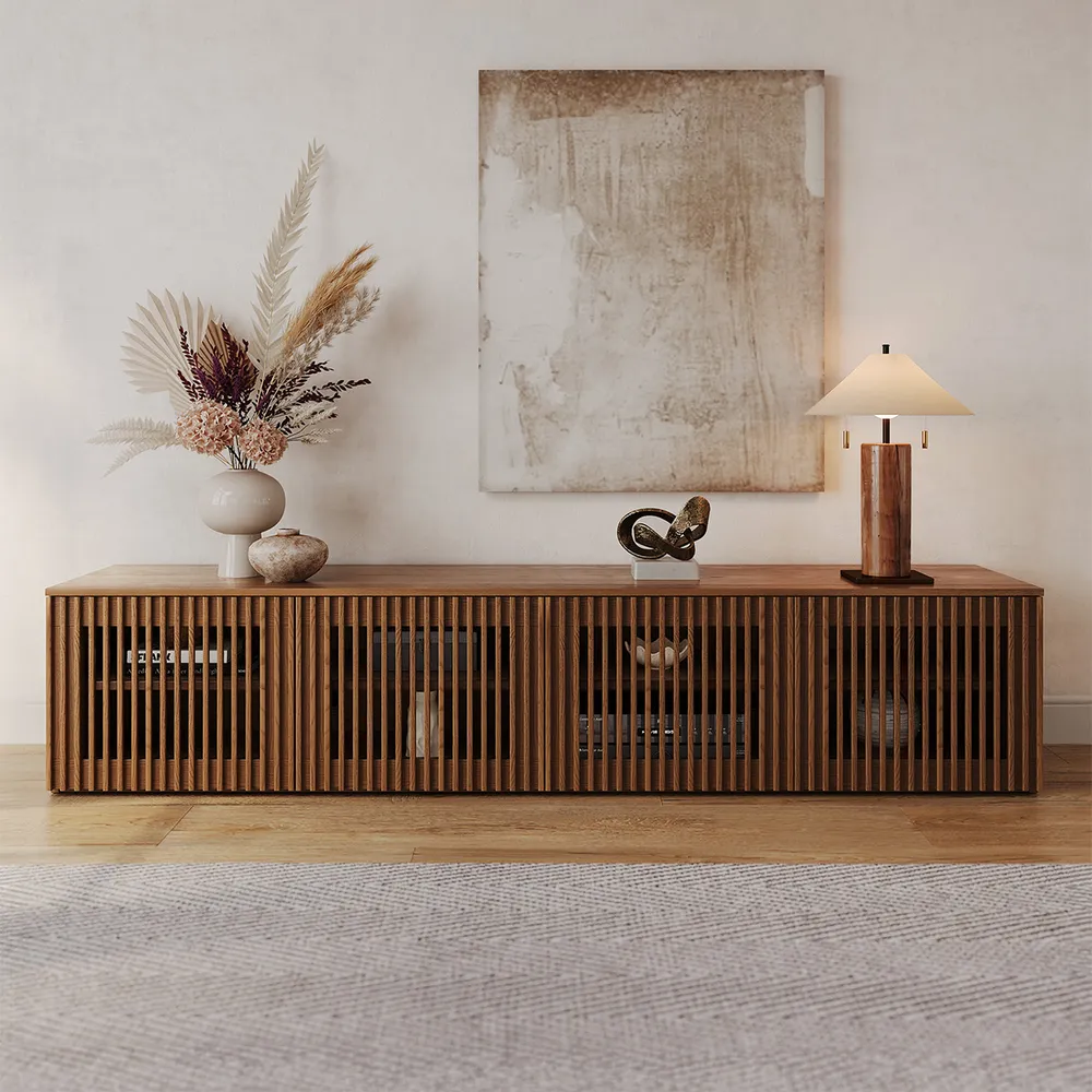 Home Mart Astrid Wood TV Stand - Image 5