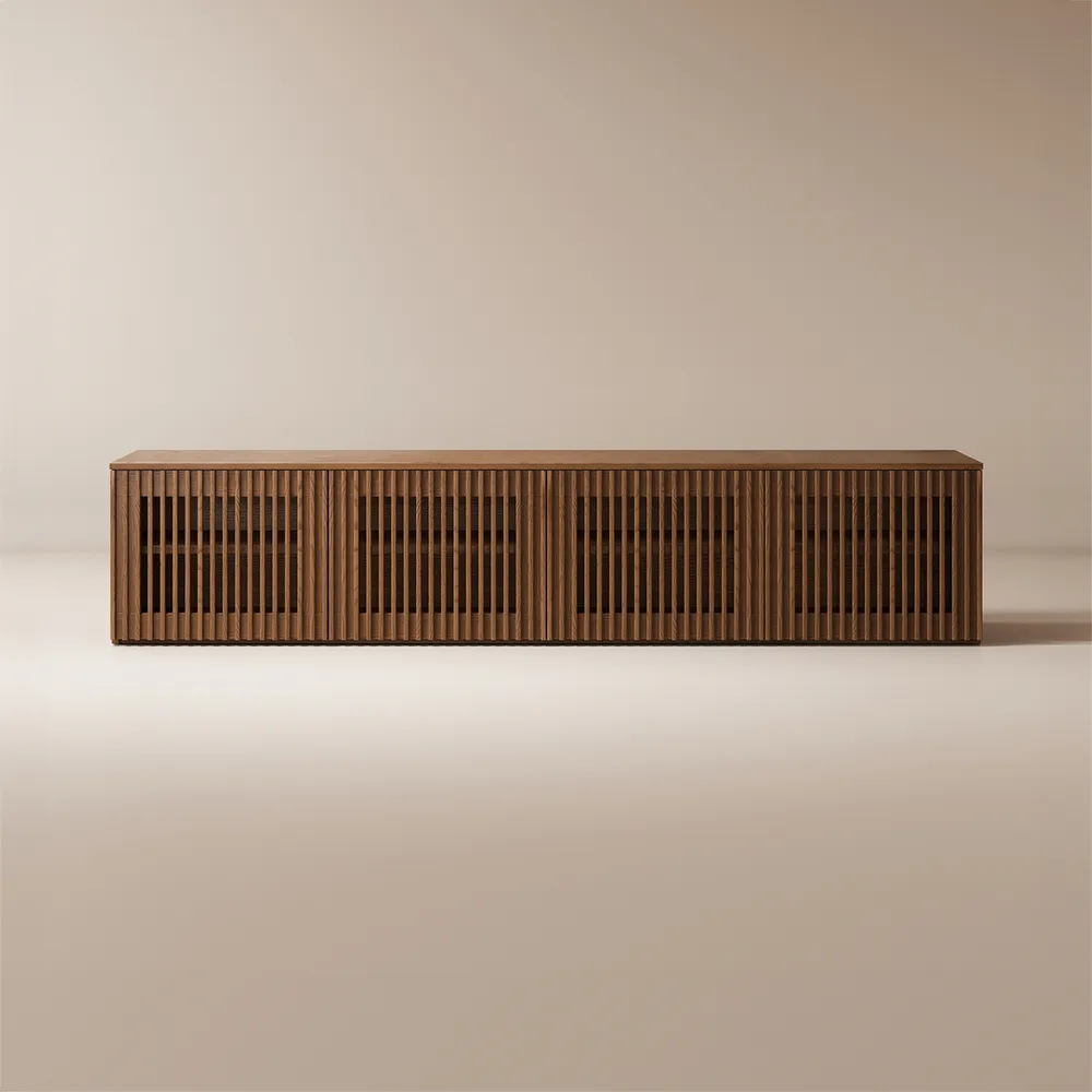 Home Mart Astrid Wood TV Stand