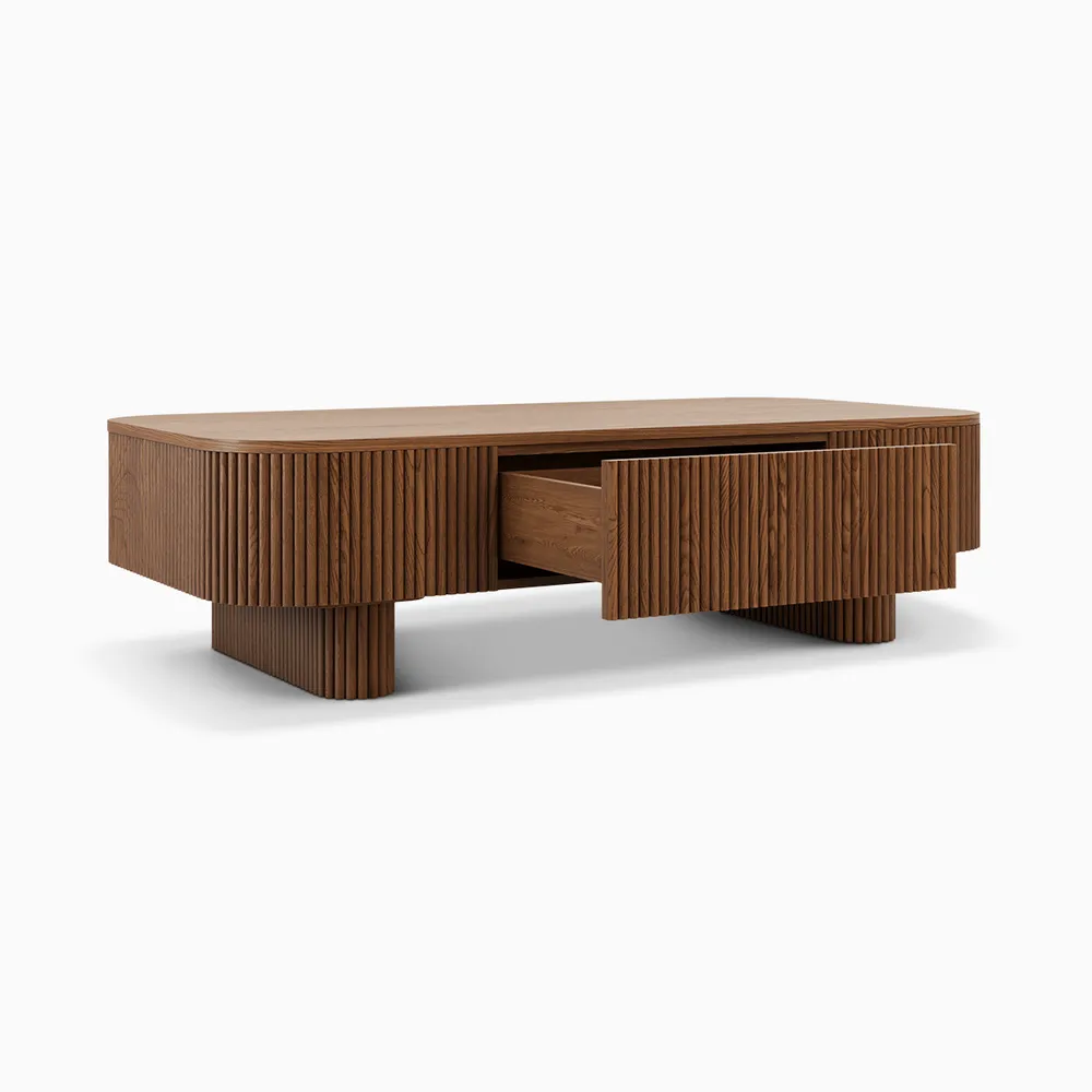 Home Mart Bianca Wood Coffee Table - Image 9