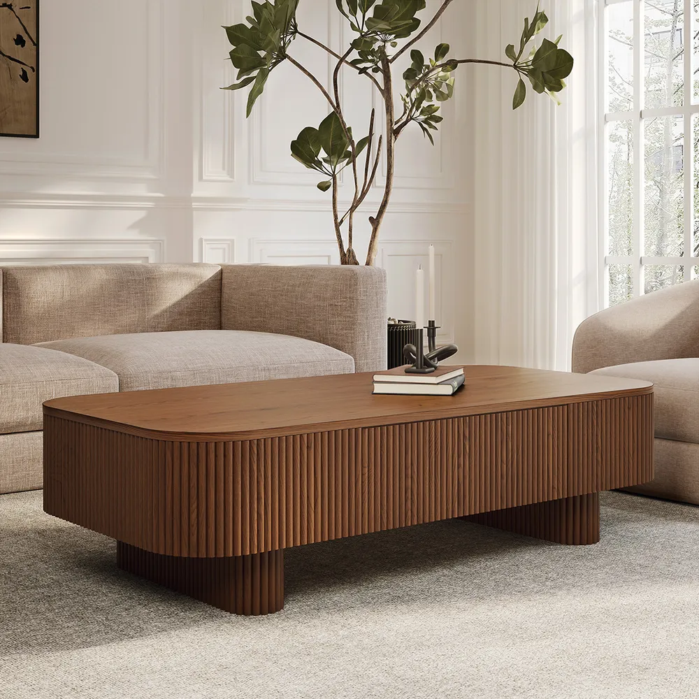 Home Mart Bianca Wood Coffee Table - Image 2