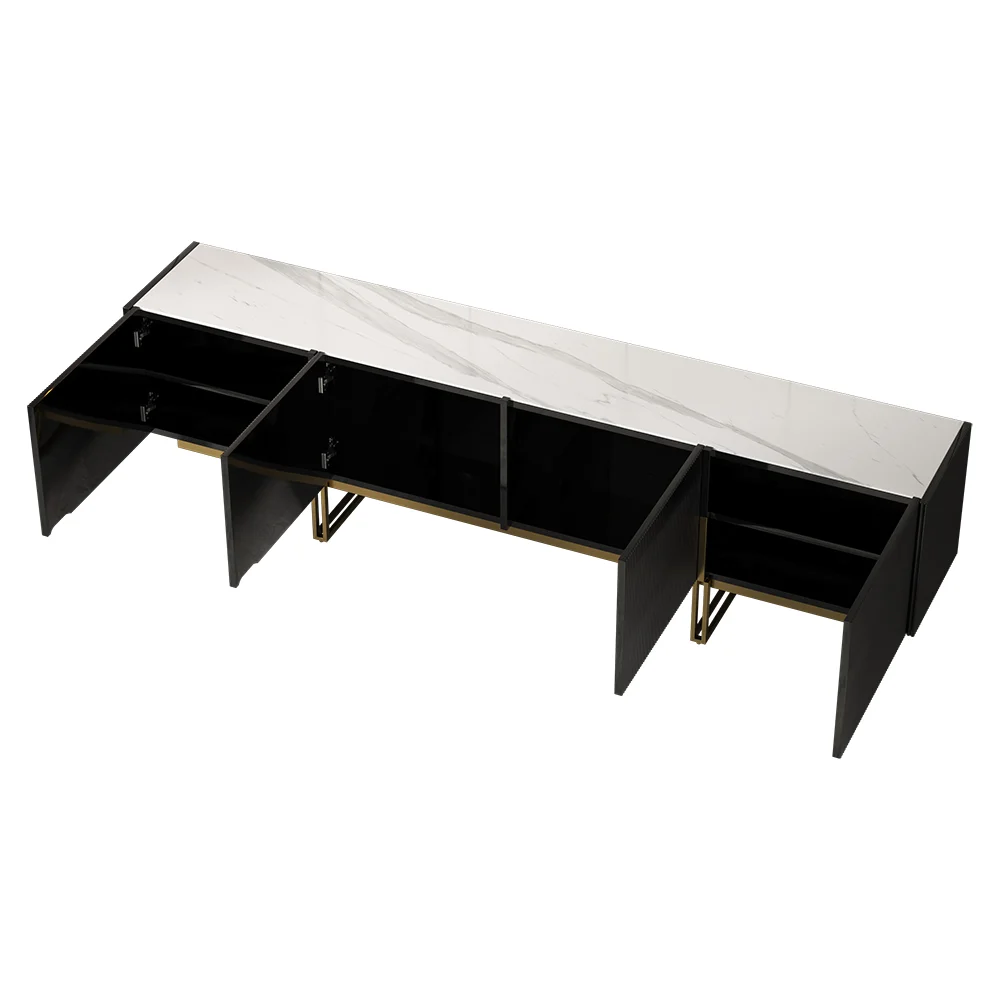 Home Mart Black Tv Unit - Image 2