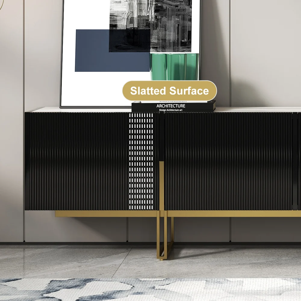 Home Mart Black Tv Unit - Image 3