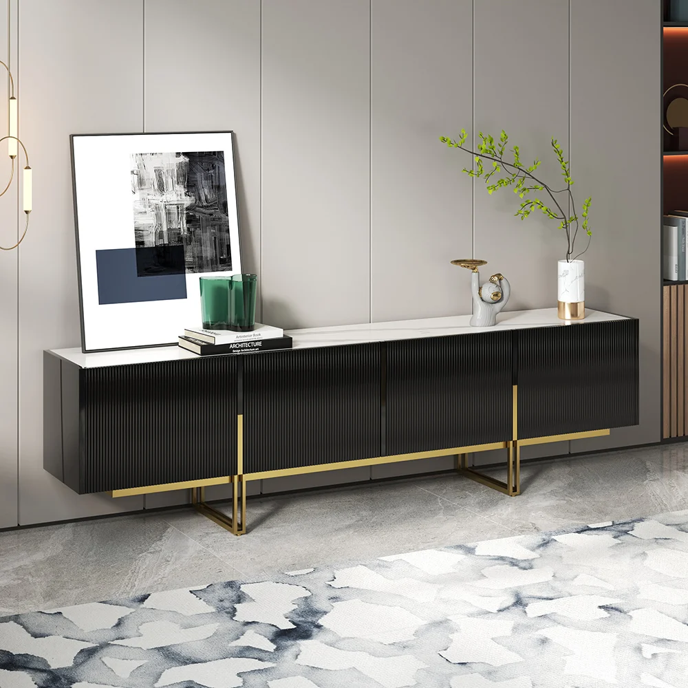 Home Mart Black Tv Unit - Image 6