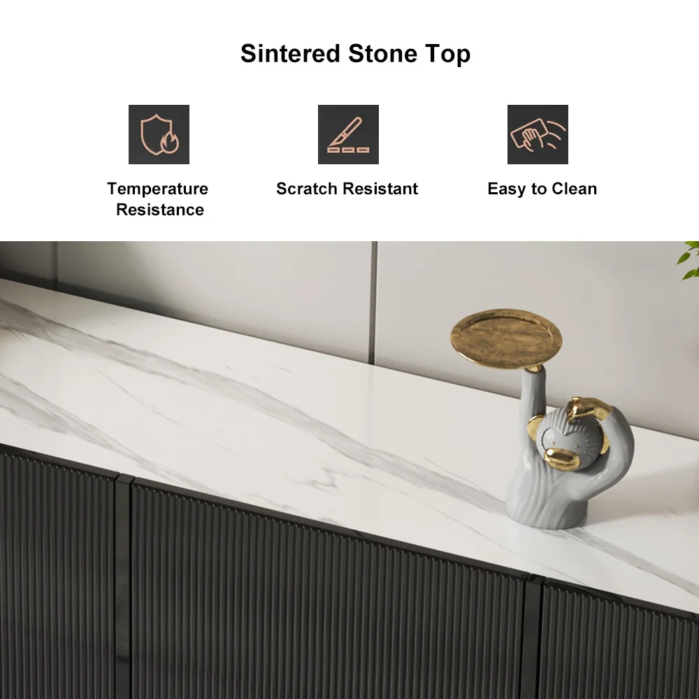 Home Mart Black Tv Unit - Image 7