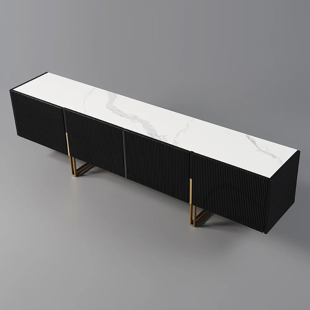 Home Mart Black Tv Unit - Image 9