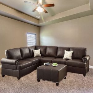 Home Mart Bobkona Cady Reversible Sectional Sofa