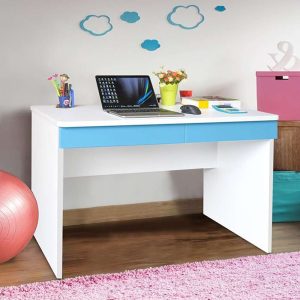 Home Mart Boston Study & Laptop Table in Blue and White Color