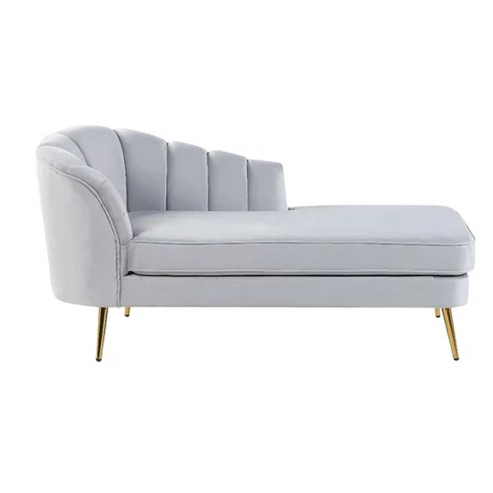 Home Mart Bravich Velvet Upholstered Chaise Lounge - Image 6