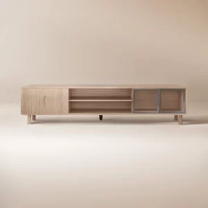 Home Mart Brittany Modern Wood TV Stand