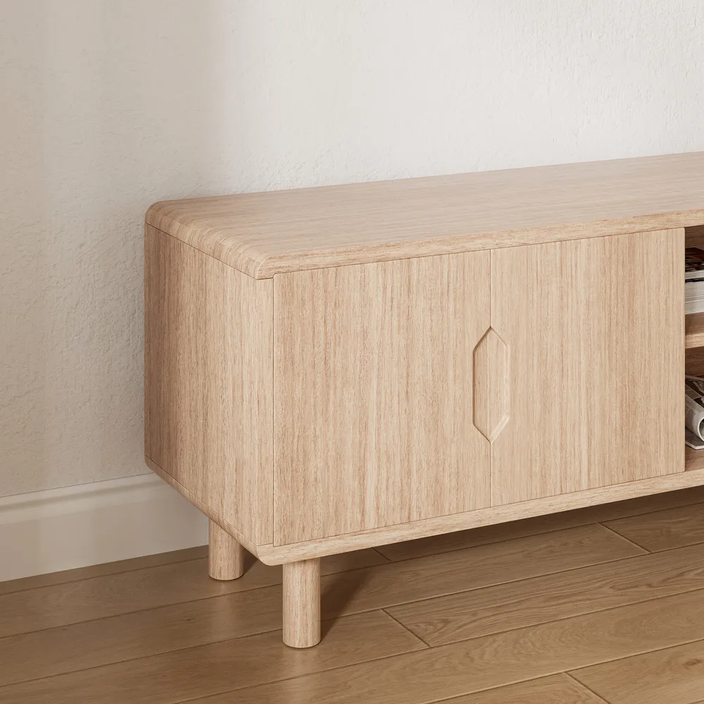 Home Mart Brittany Modern Wood TV Stand - Image 10