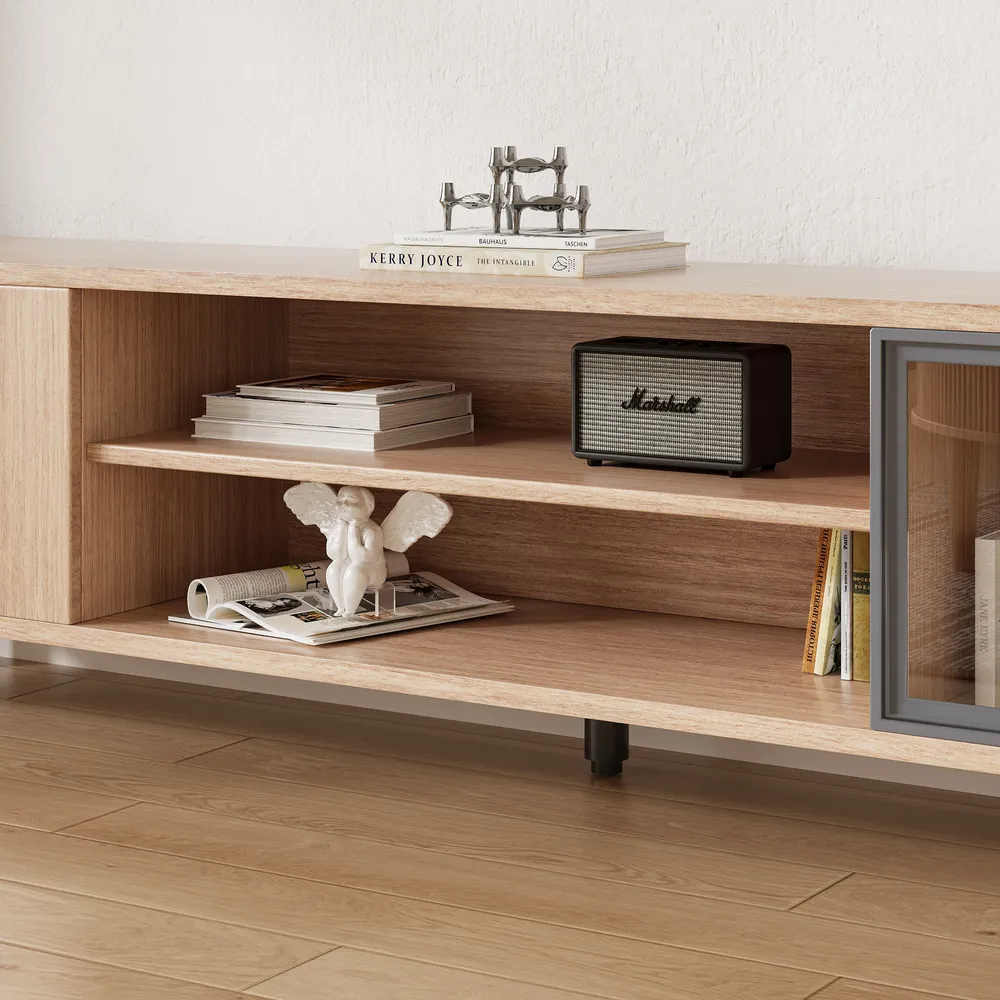 Home Mart Brittany Modern Wood TV Stand - Image 6