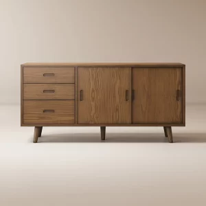 Home Mart Bruno Wood TV Stand