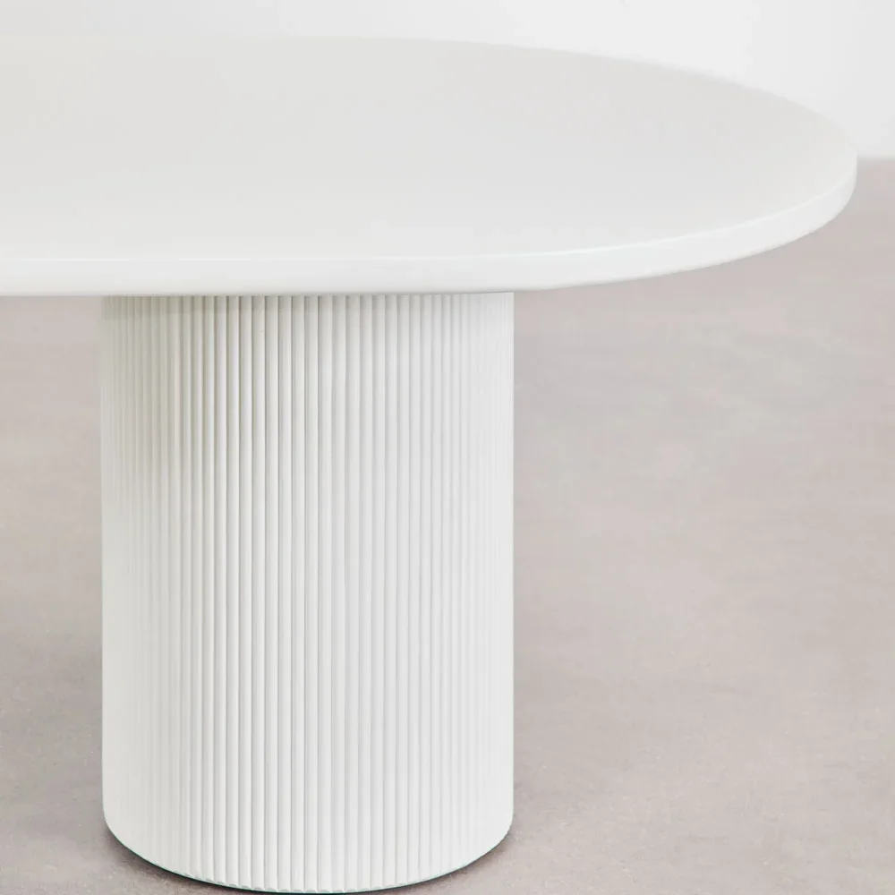 Home Mart Buckingham Oval Dining Table (220×100 cm) - Image 3