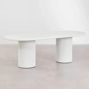 Home Mart Buckingham Oval Dining Table (220×100 cm)