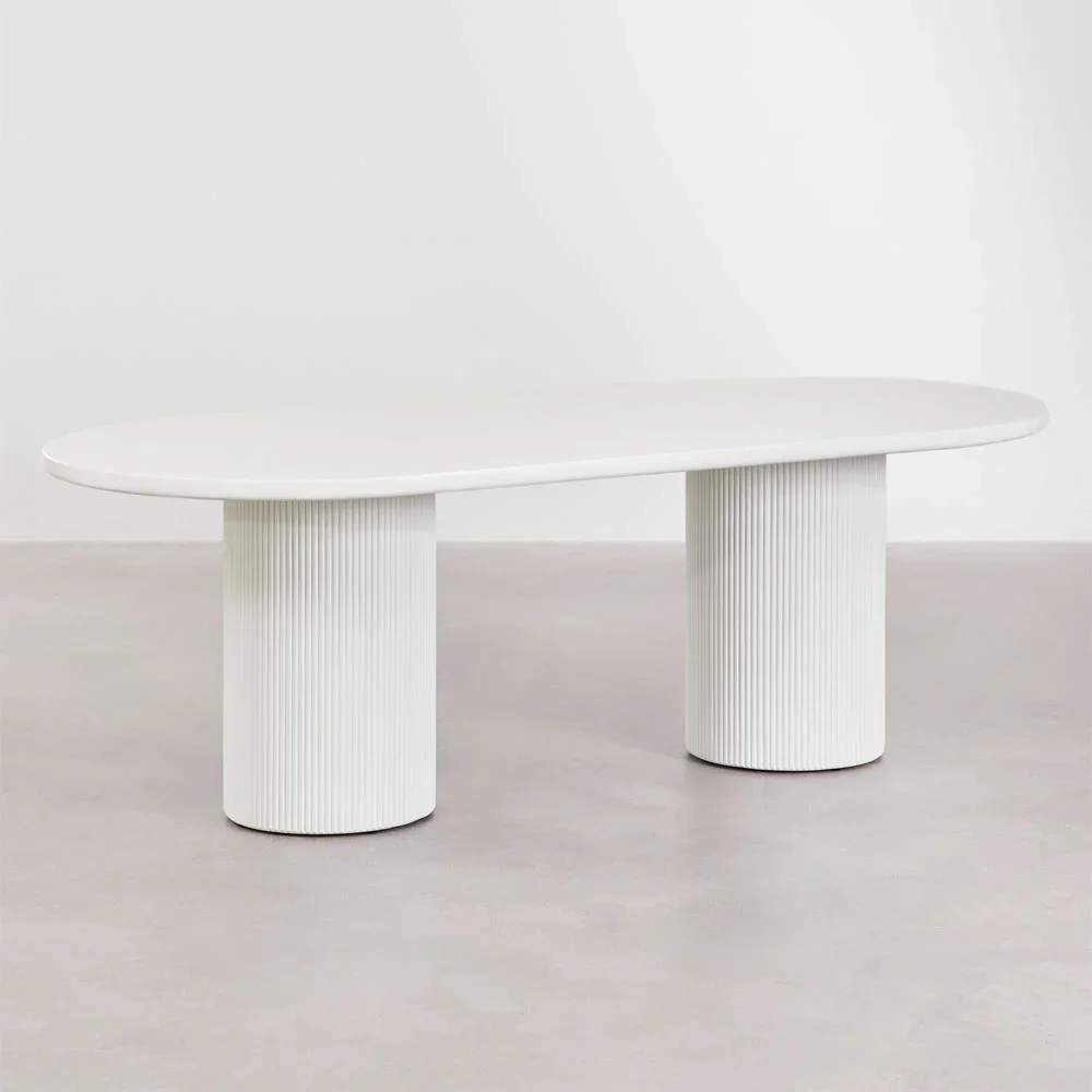 Home Mart Buckingham Oval Dining Table (220×100 cm)