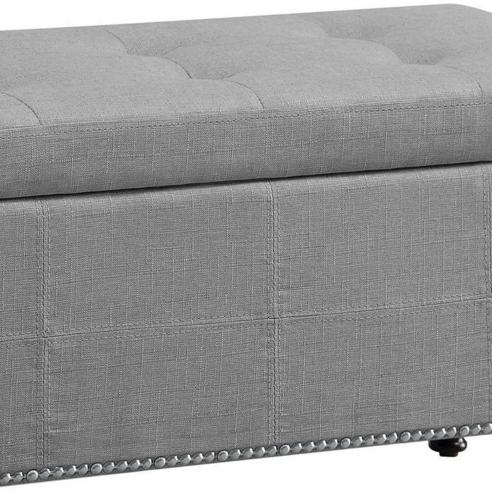 Home Mart Bunlap Upholstered Storage Bench - Image 3