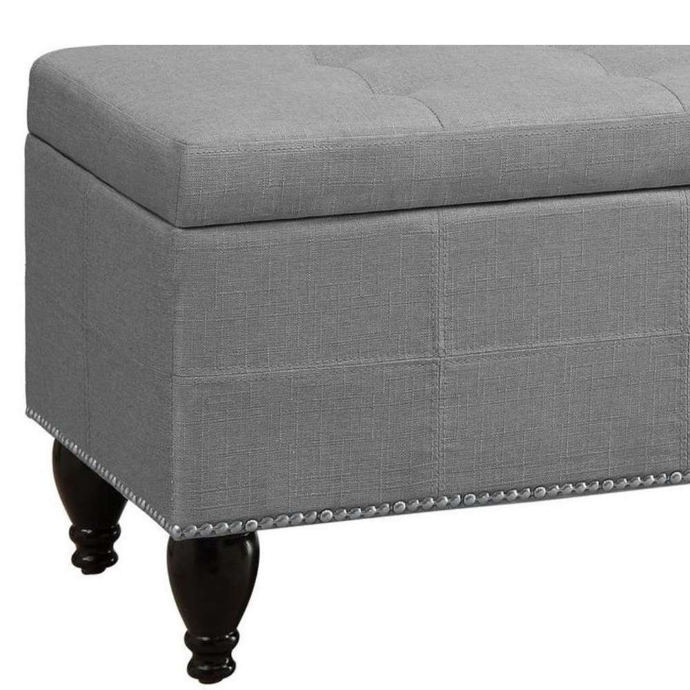 Home Mart Bunlap Upholstered Storage Bench - Image 2