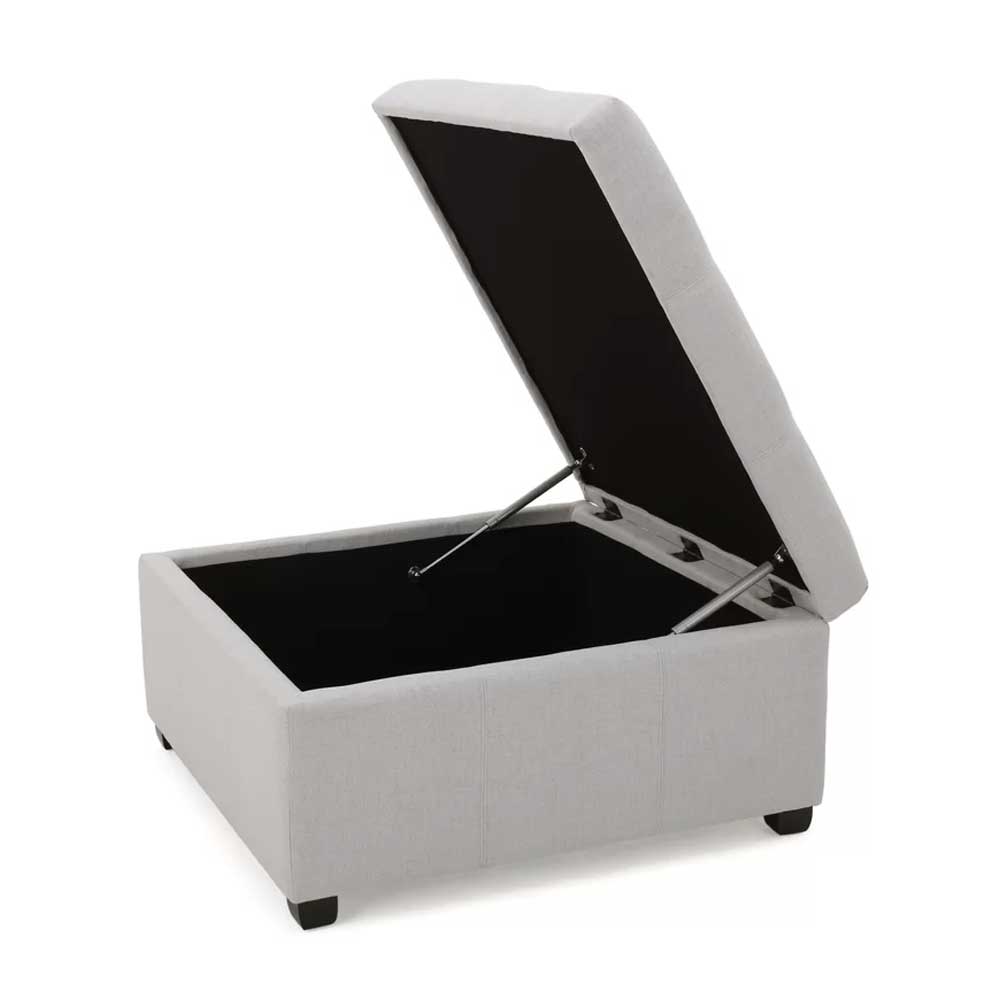 Home Mart Button Tufted Square Ottoman with Storage - Image 8