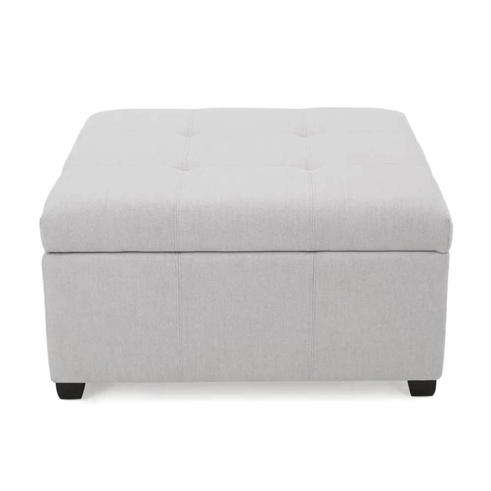 Home Mart Button Tufted Square Ottoman with Storage - Image 9
