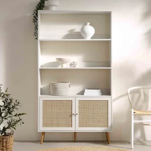 Home Mart Camille Woven Rattan Bookshelf
