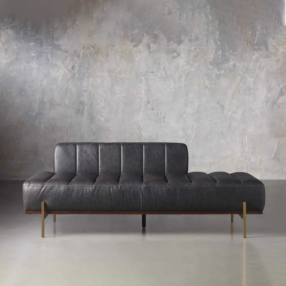 Home Mart Cascades Faux Leather Sofa - Image 4