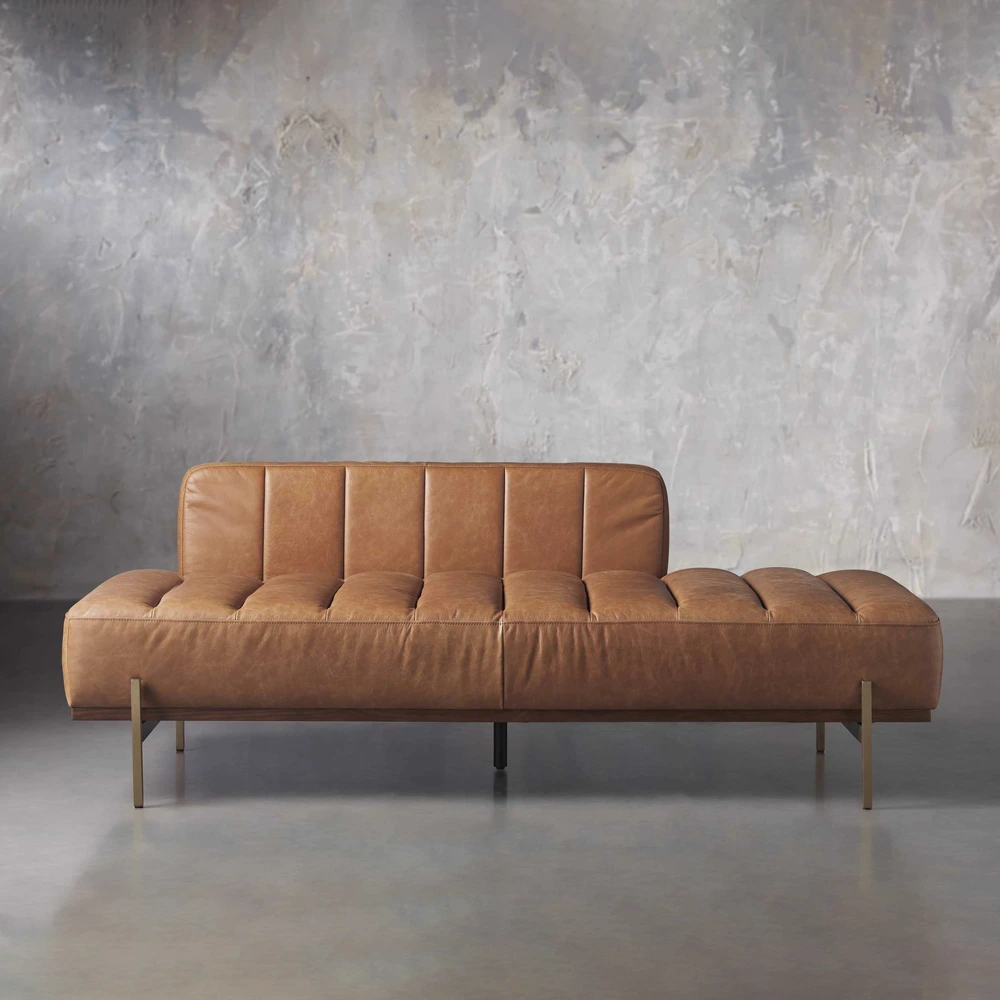 Home Mart Cascades Faux Leather Sofa - Image 3