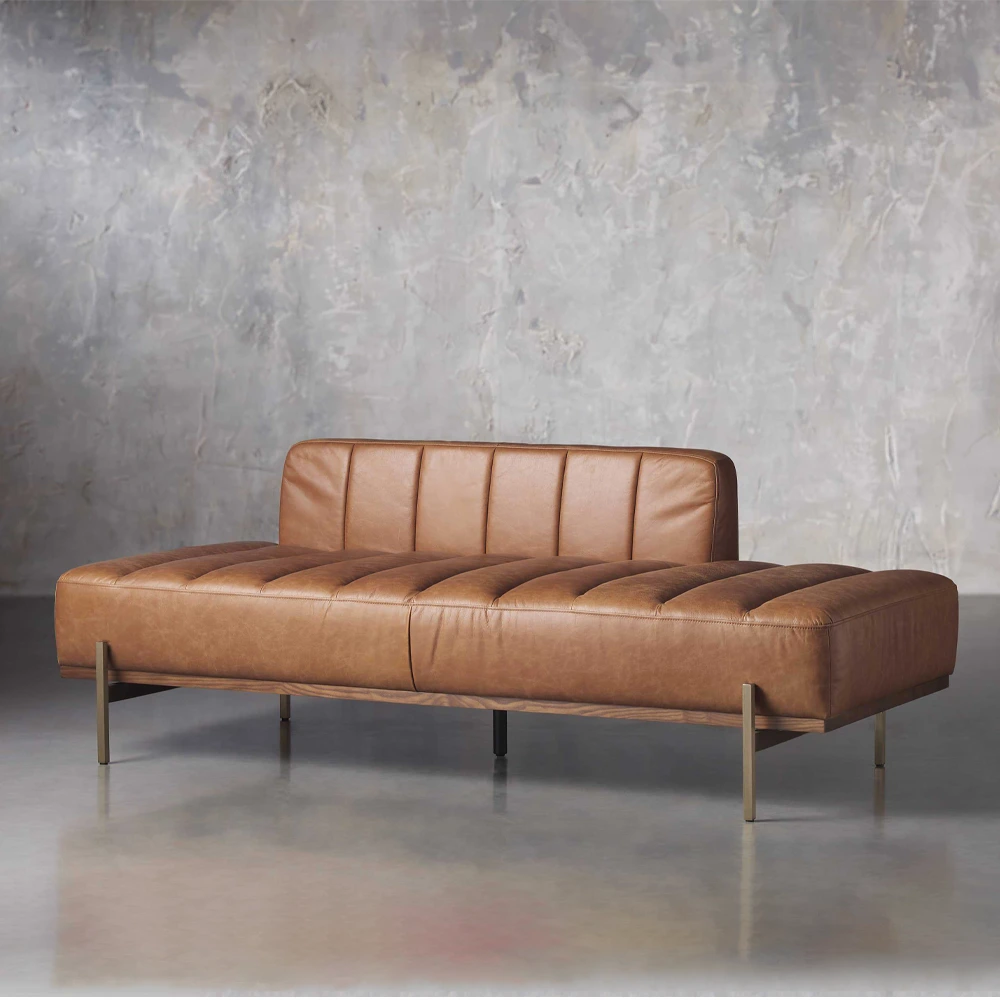 Home Mart Cascades Faux Leather Sofa - Image 5
