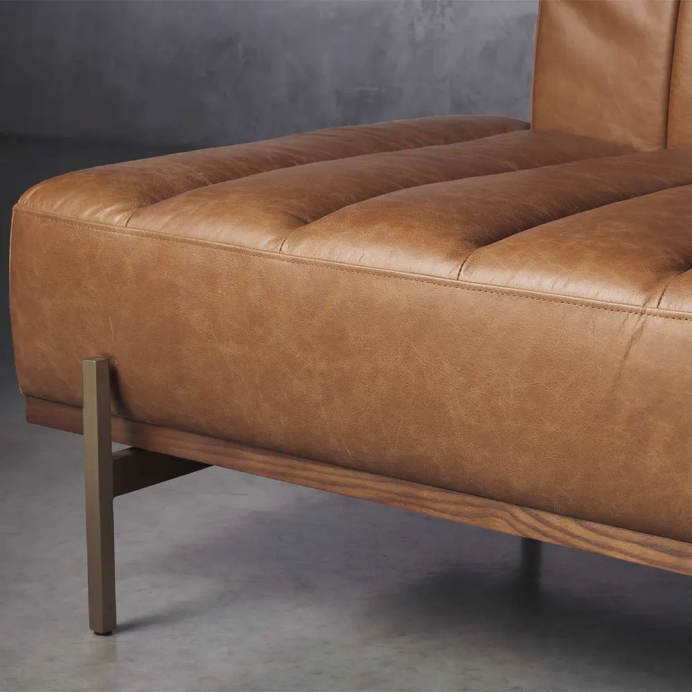 Home Mart Cascades Faux Leather Sofa - Image 8