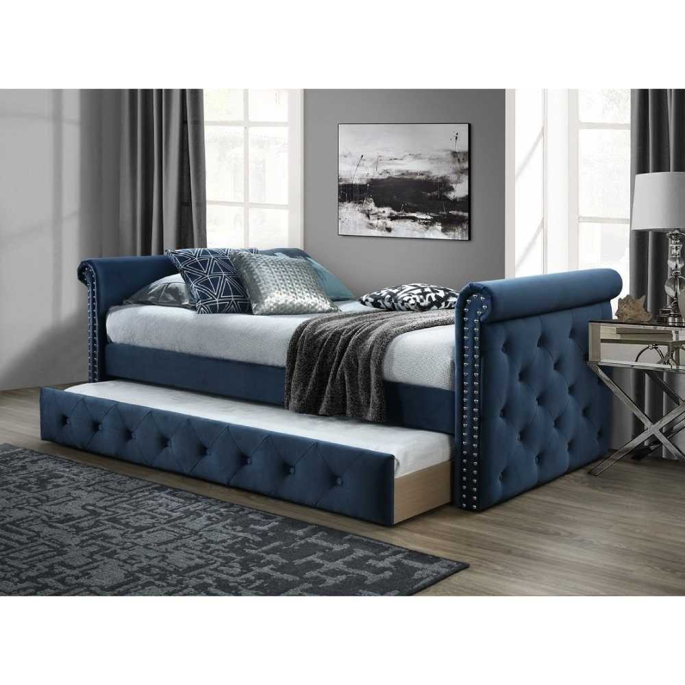 Home Mart Chester Tufted Twin Daybed with Trundle - Image 2