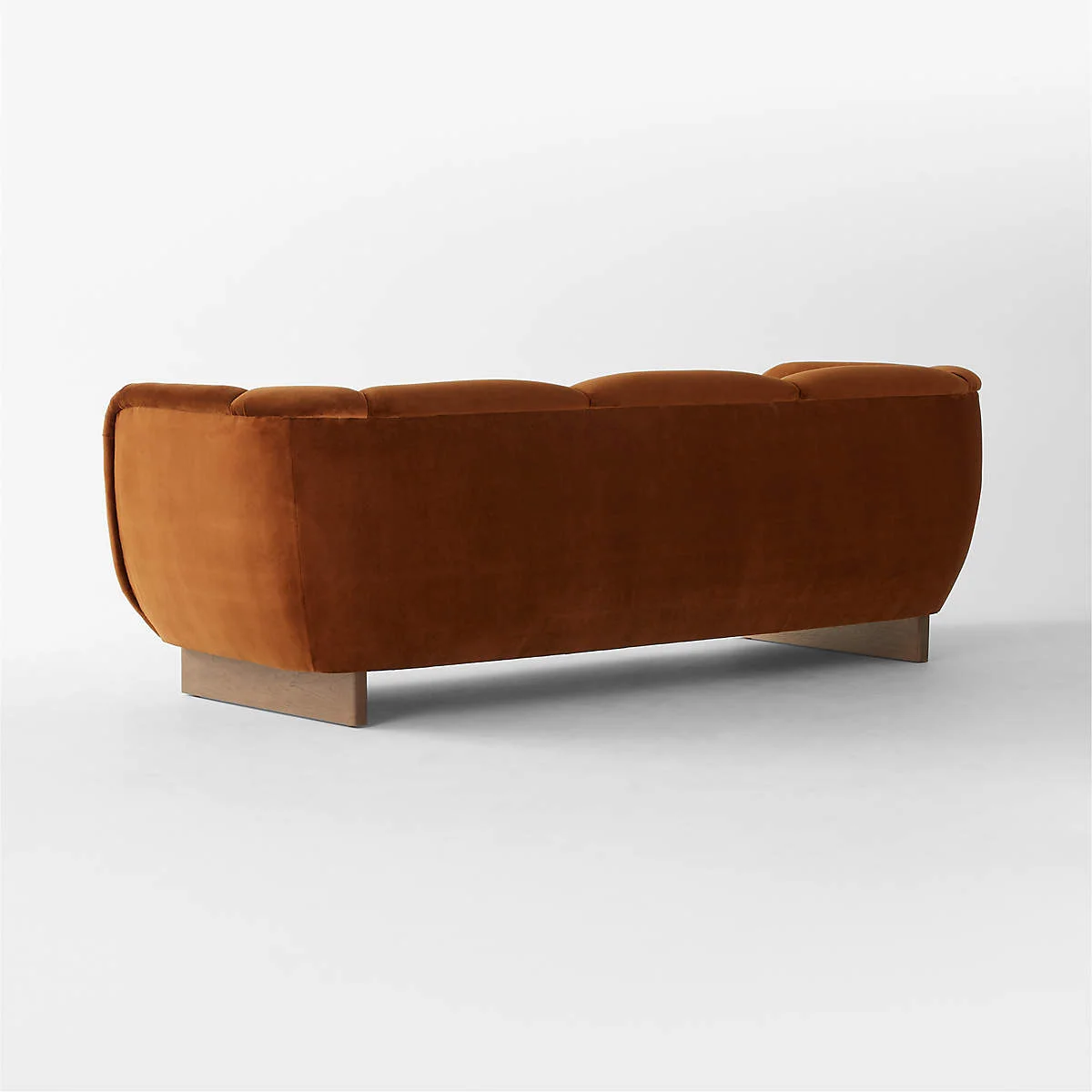 Home Mart Claude Velvet Sofa - Image 7