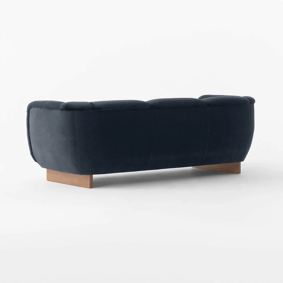 Home Mart Claude Velvet Sofa - Image 13