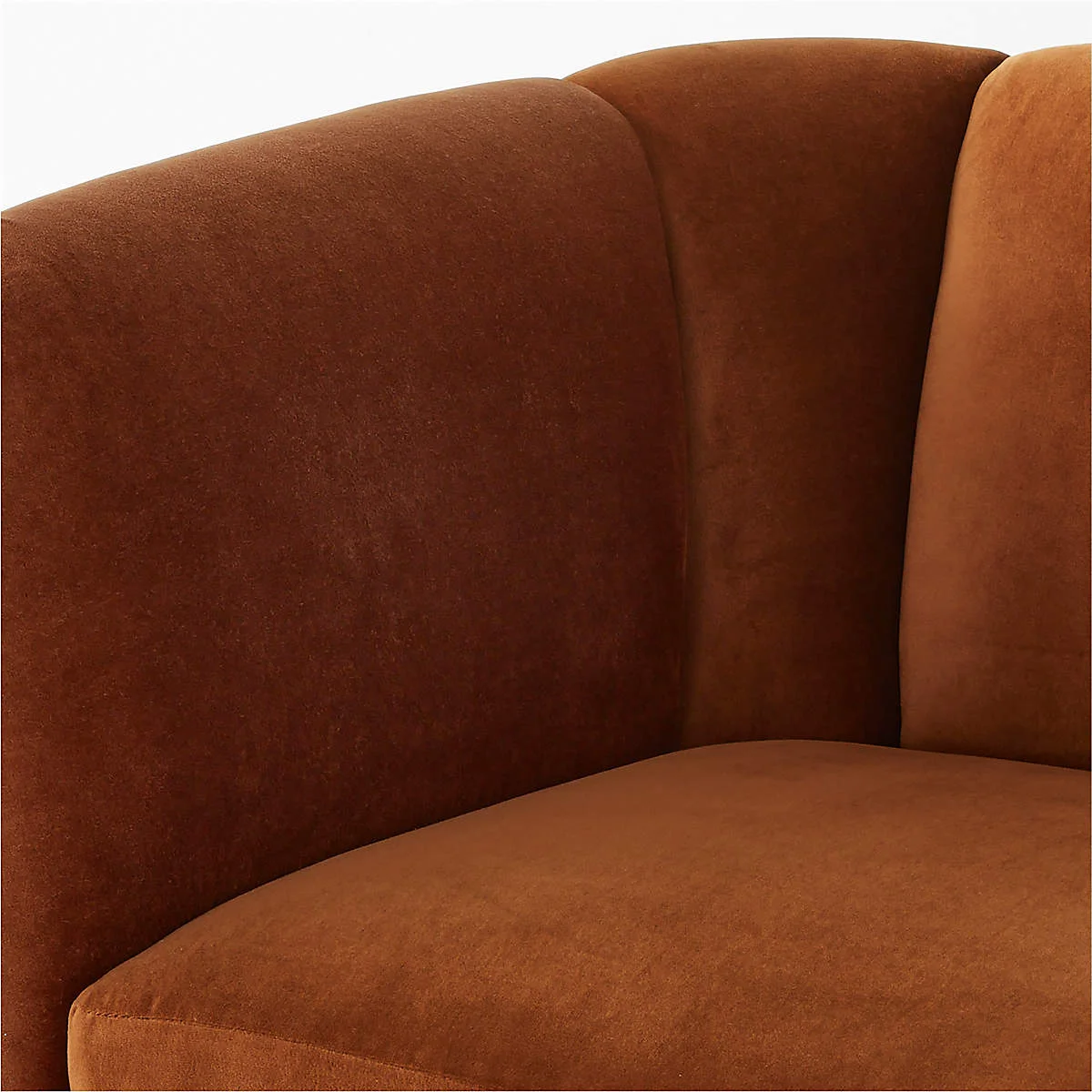 Home Mart Claude Velvet Sofa - Image 9