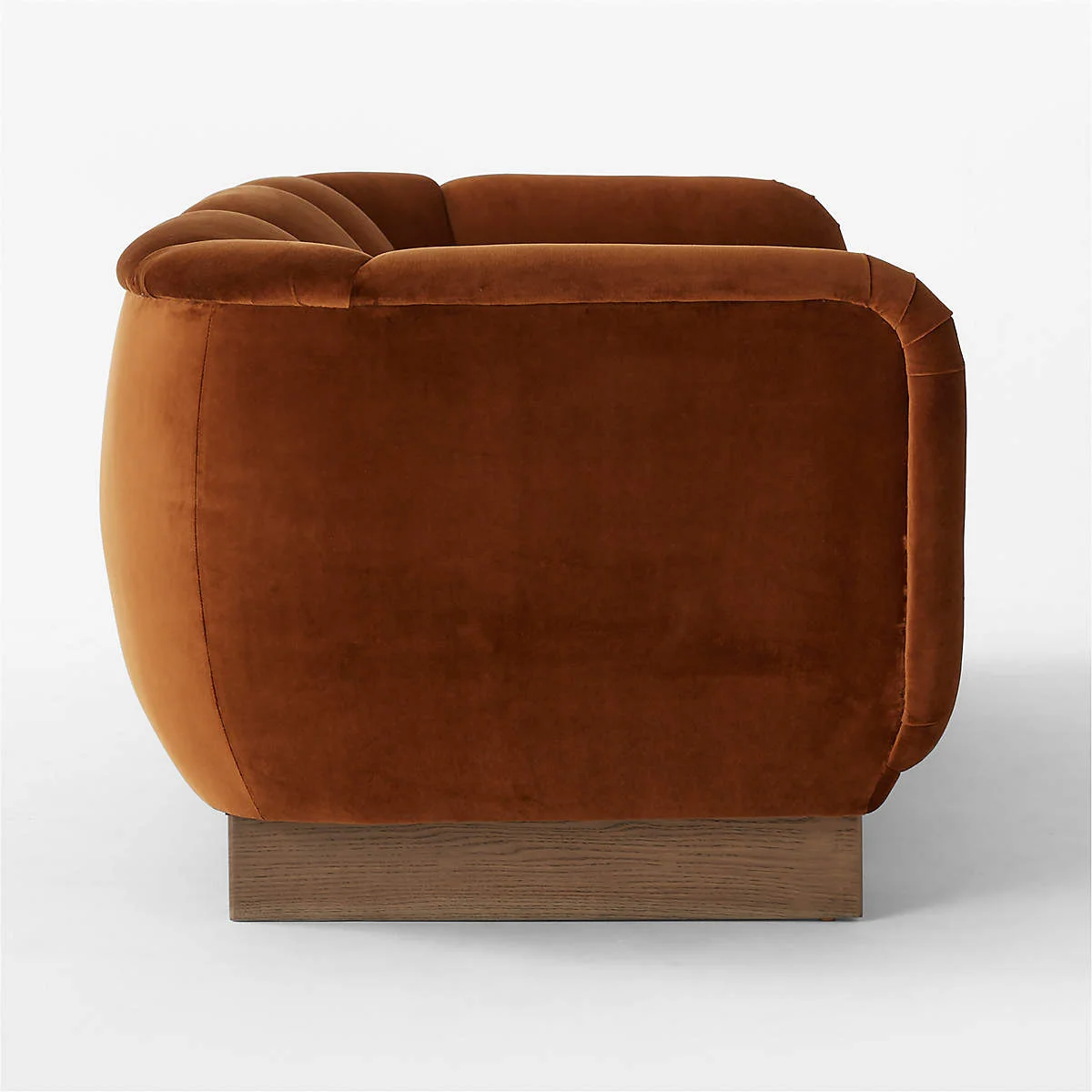 Home Mart Claude Velvet Sofa - Image 8