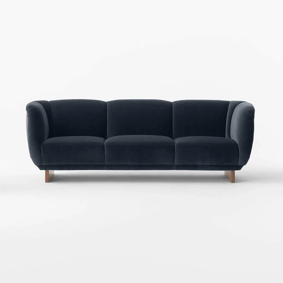 Home Mart Claude Velvet Sofa