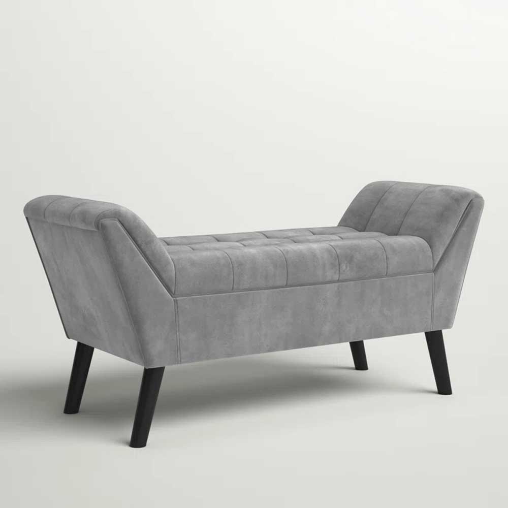 Home Mart Cosima Upholstered Ottoman Bench - Image 2