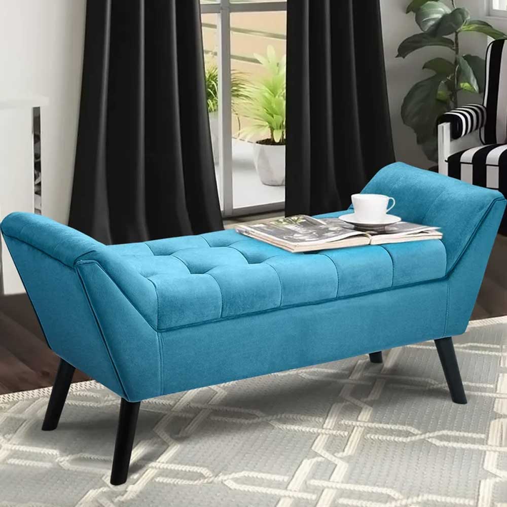 Home Mart Cosima Upholstered Ottoman Bench - Image 4