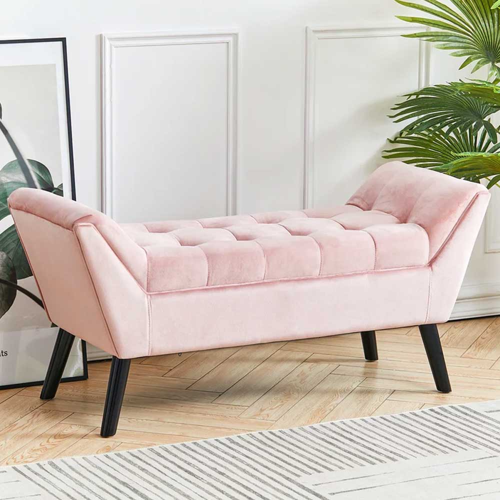 Home Mart Cosima Upholstered Ottoman Bench - Image 7