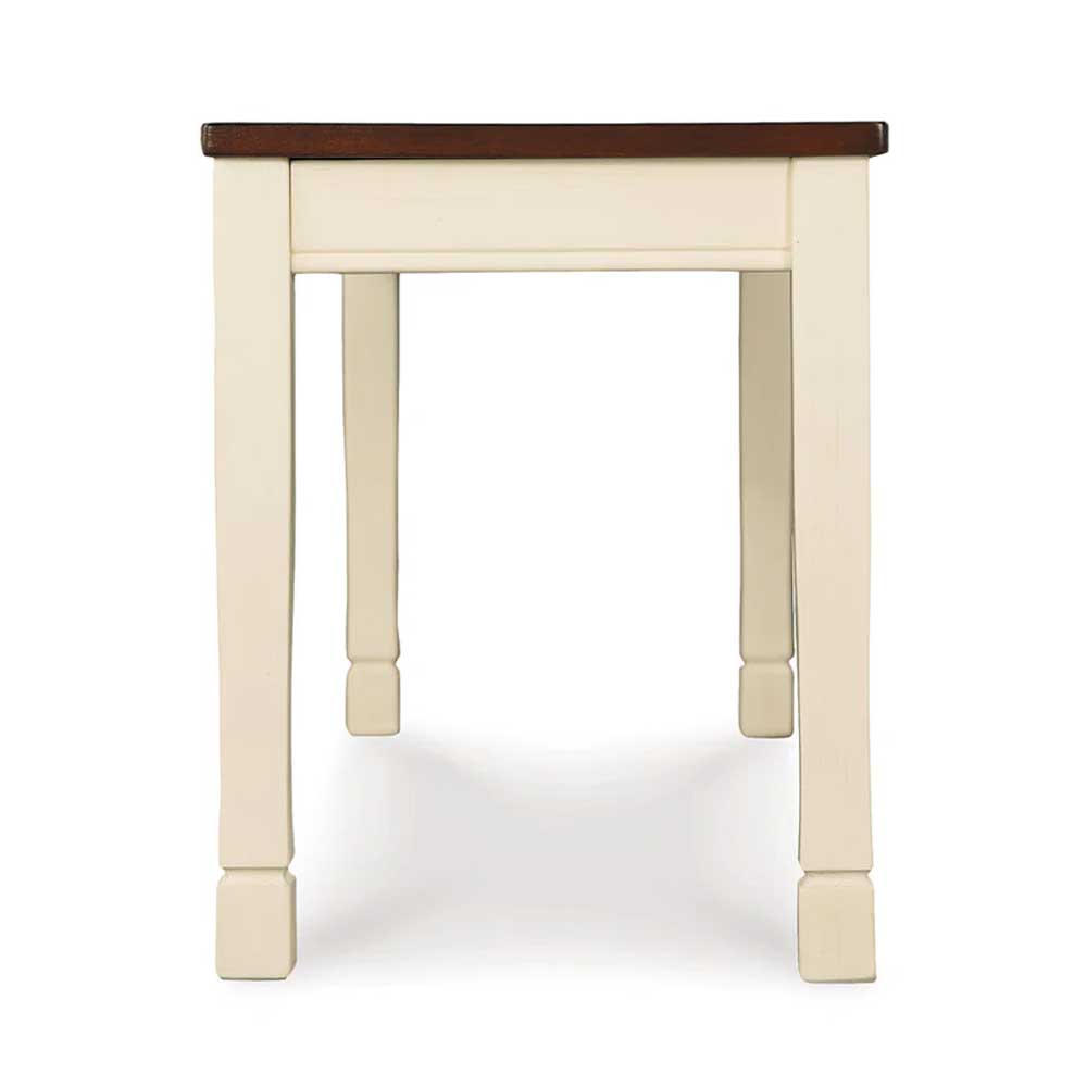Home Mart Cottage White Dining Bench - Image 3